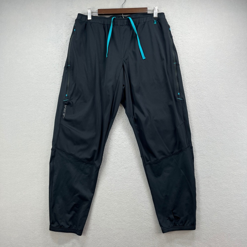YETI Jogger Pants Mens XL Black Performance Stretch Athletic Gym Track